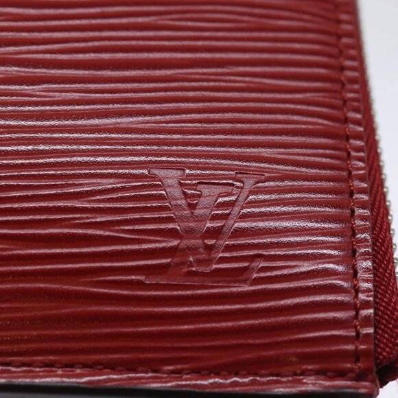 LOUIS VUITTON Epi Pochette Jules PM Clutch Bag Red Car Mine - Picture 7 of 16
